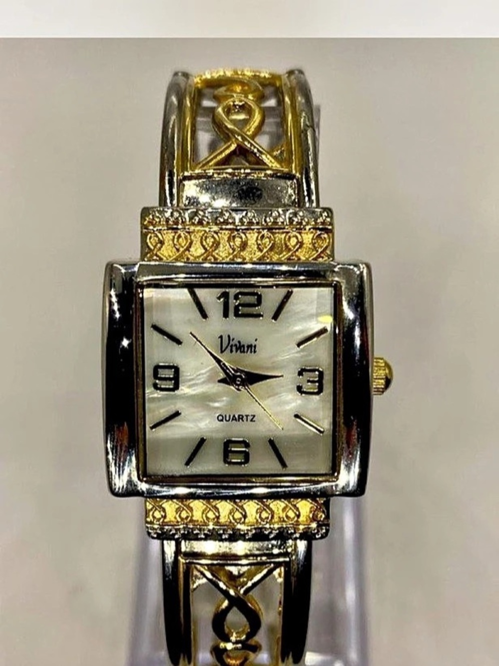Ladies * Vivi  ^^^ Princess design *^* Two-Tone Rectangular Quartz Watch *